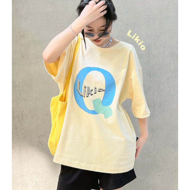 Likio colorful “Q” T-shirt