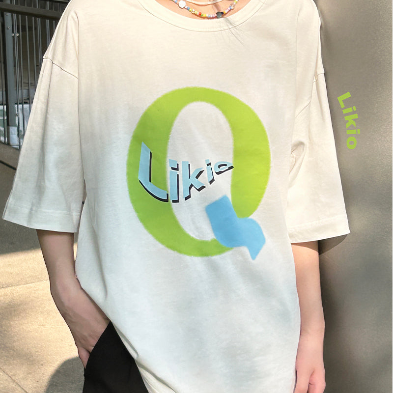 Likio colorful “Q” T-shirt