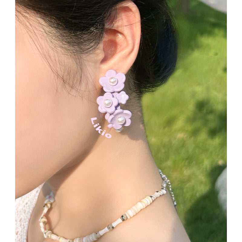 Sunshine and wreath earrings