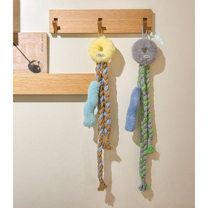 Cream donut hair claw organizer