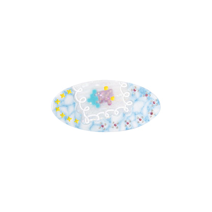Likio Lace Imprint Oval Hair Clip