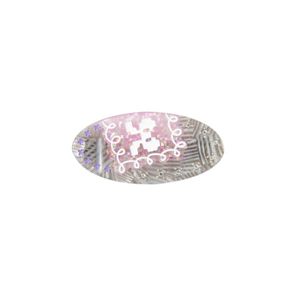 Likio Lace Imprint Oval Hair Clip