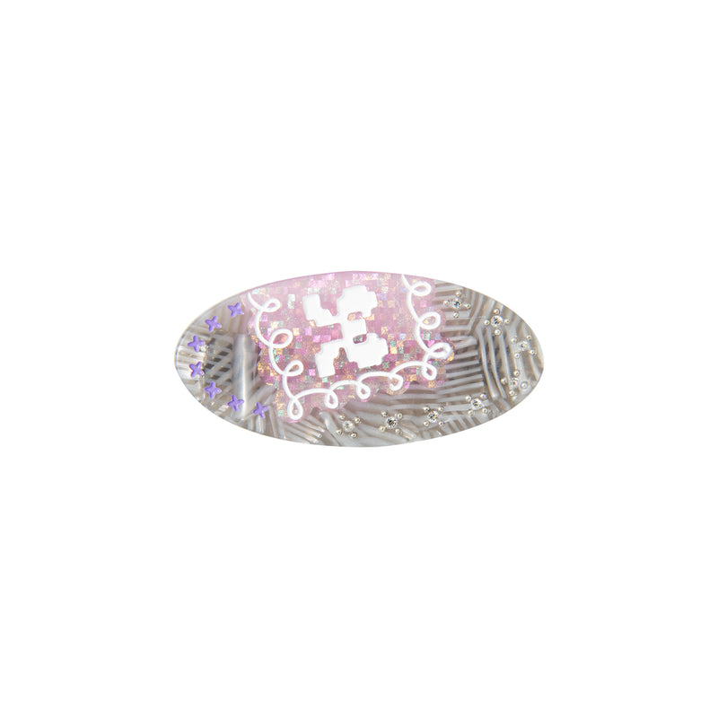 Likio Lace Imprint Oval Hair Clip