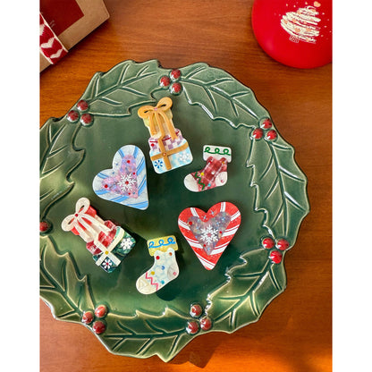Warm Christmas Holiday Gift Set Hair Clip