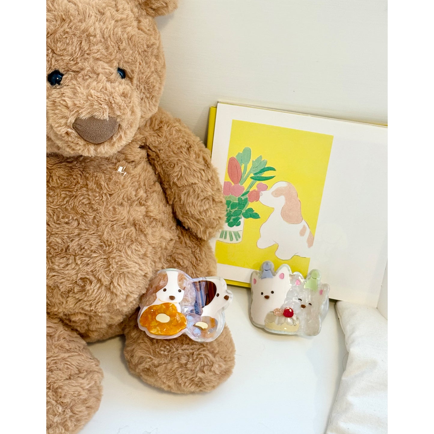 Likio × Teraoka Natsumi 2026 Collection Celebration Puppy Flat Hair Claw