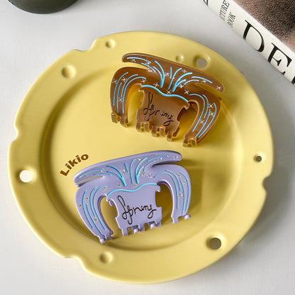 Lily Spring Water Shaped Hair Claw