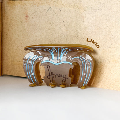 Lily Spring Water Shaped Hair Claw