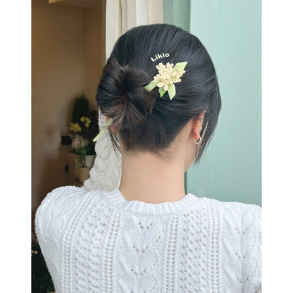 Manlong Osmanthus Rain 3D Osmanthus Handmade Acetate Hair Pin