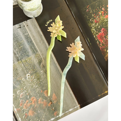 Manlong Osmanthus Rain 3D Osmanthus Handmade Acetate Hair Pin