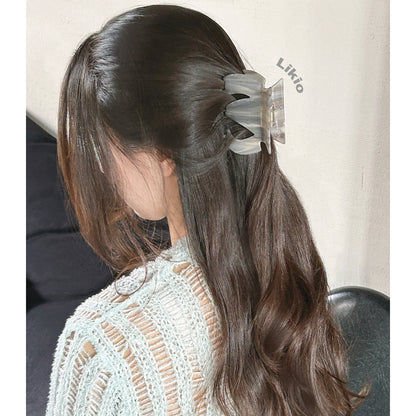 Text Flame Minimalist Hair Claw
