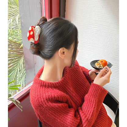 Fairy Forest Mushroom Colorblock Hair Claw