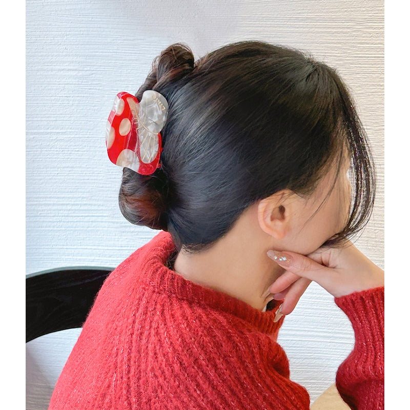 Fairy Forest Mushroom Colorblock Hair Claw