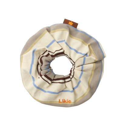 Colorful Stripe Retro Scrunchie