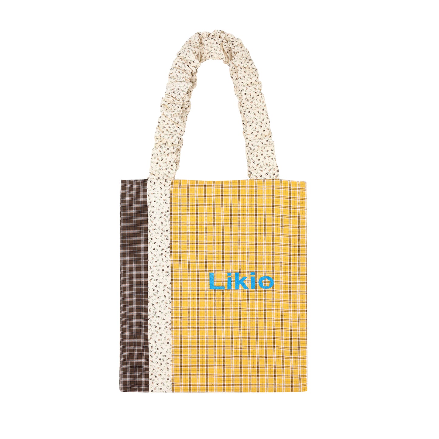 Likio “Light Pleats” Colour Patchwork Tote Bag