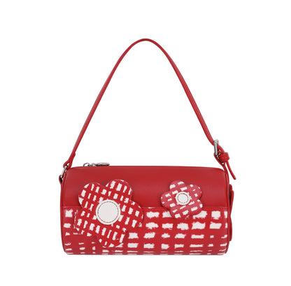 Likio x Xiaoxiao – Floral Patchwork Barrel Bag