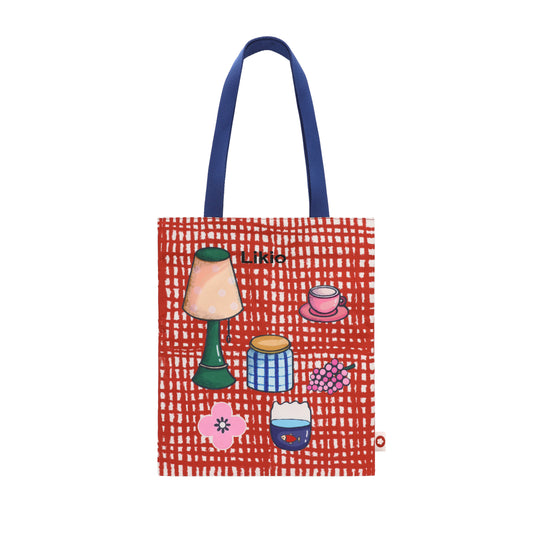 Likio x Xiaoxiao – Doodle Colorblock Tote