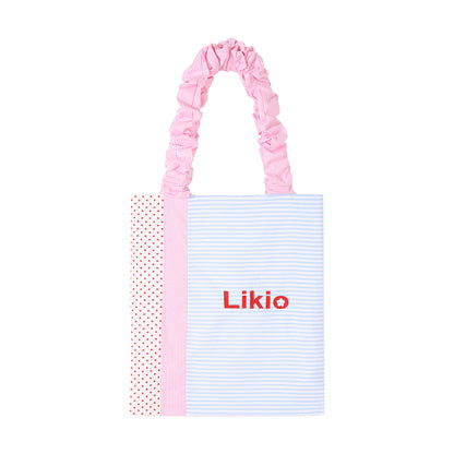 Likio “Light Pleats” Colour Patchwork Tote Bag