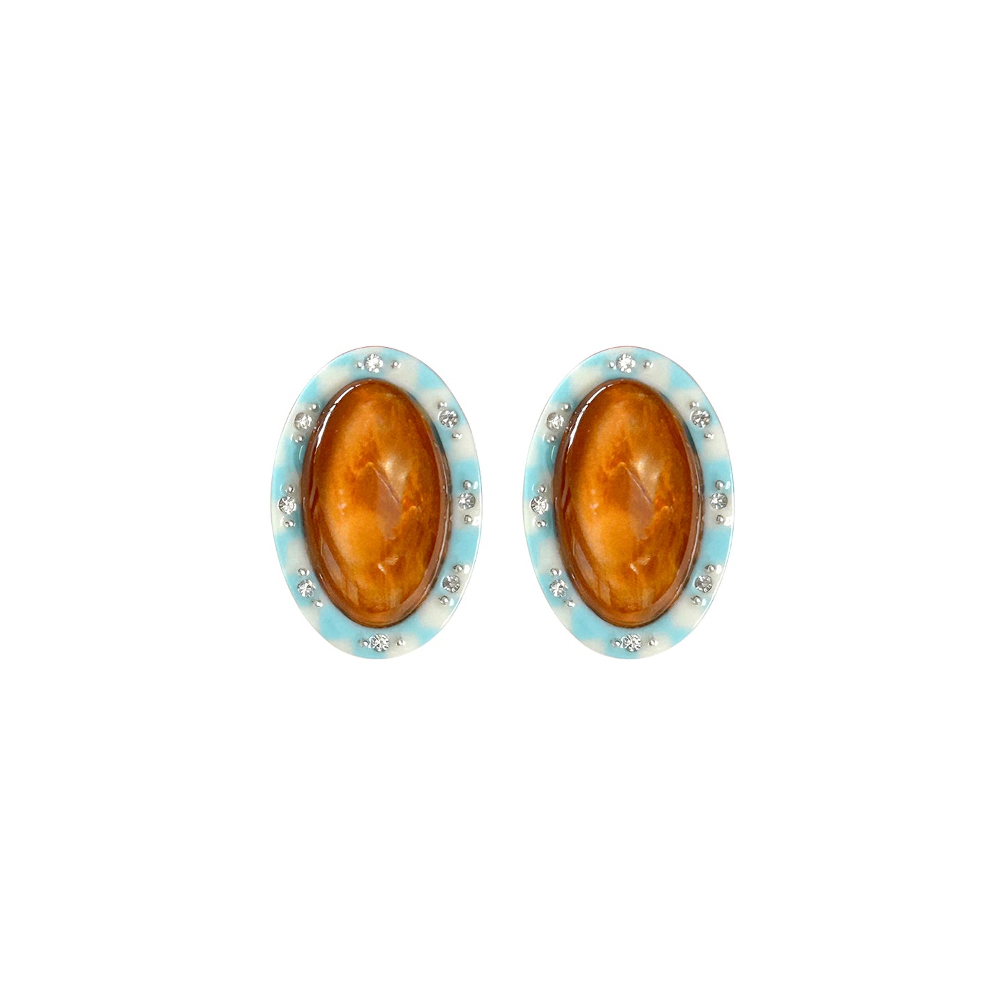 3D Gemstone Studs