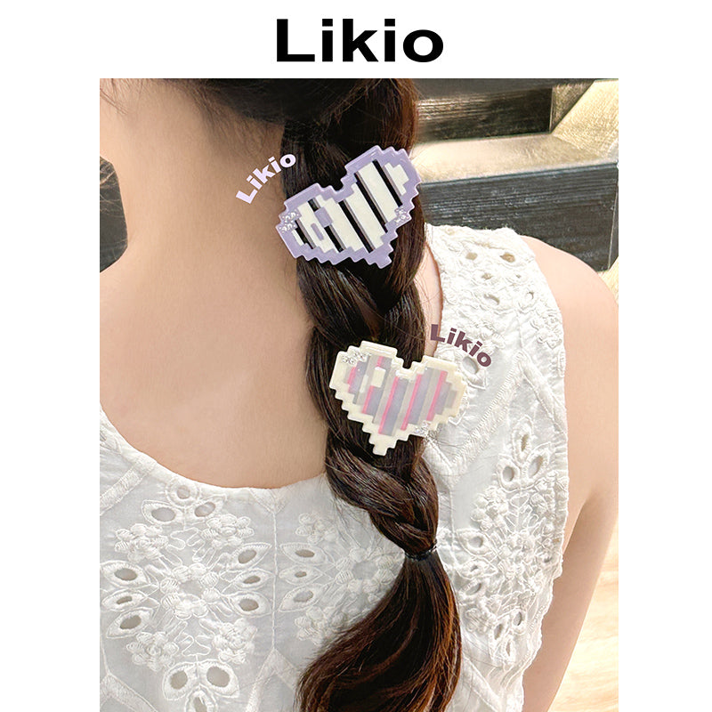Mosaic Heartbeat Hair Clip