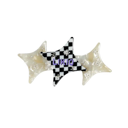 Colorblock Starburst Hair Clip
