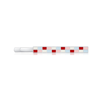 Likio x Xiaoxiao – Checkered Sugar Cube Enamel Hair Clip