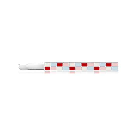Likio x Xiaoxiao – Checkered Sugar Cube Enamel Hair Clip