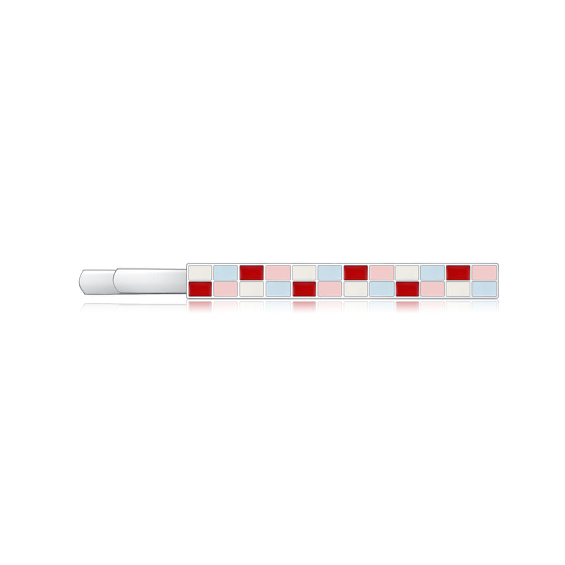 Likio x Xiaoxiao – Checkered Sugar Cube Enamel Hair Clip