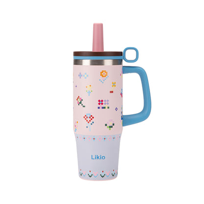 Likio Floral Mosaic Tumbler