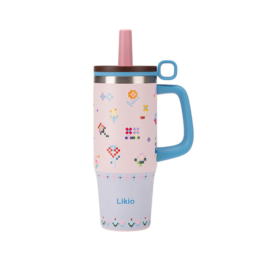 Likio Floral Mosaic Tumbler