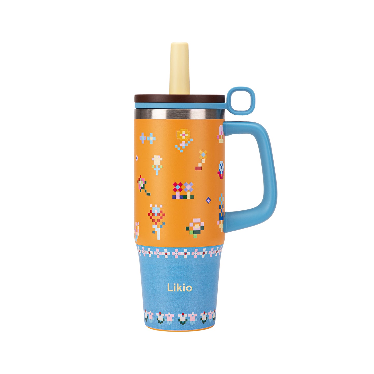 Likio Floral Mosaic Tumbler