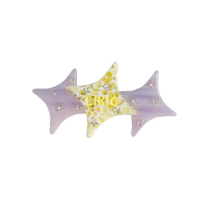 Colorblock Starburst Hair Clip
